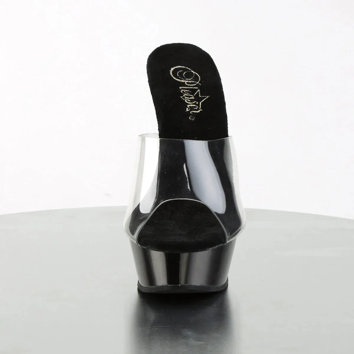 Pleaser Allure-601-Clear-Black-Size 6-Clearance sold by Shoe Freaks product image thumbnail 2