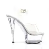 Pleaser Kiss-208-Clear-Size 8-Clearance sold by Shoe Freaks