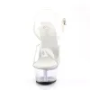 Pleaser Kiss-208-Clear-Size 8-Clearance sold by Shoe Freaks