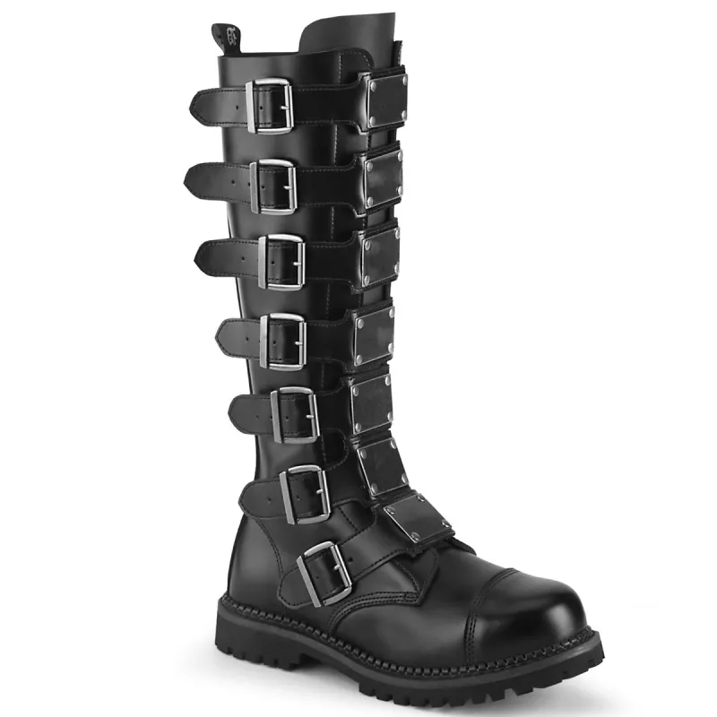 Demonia Riot-21MP-Black-Size 4-Clearance sold by Shoe Freaks