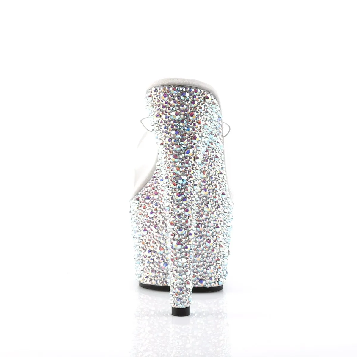 Pleaser BEJEWELED-701MS-Clear-Silver-Size 7-Clearance sold by Shoe Freaks product image thumbnail 4