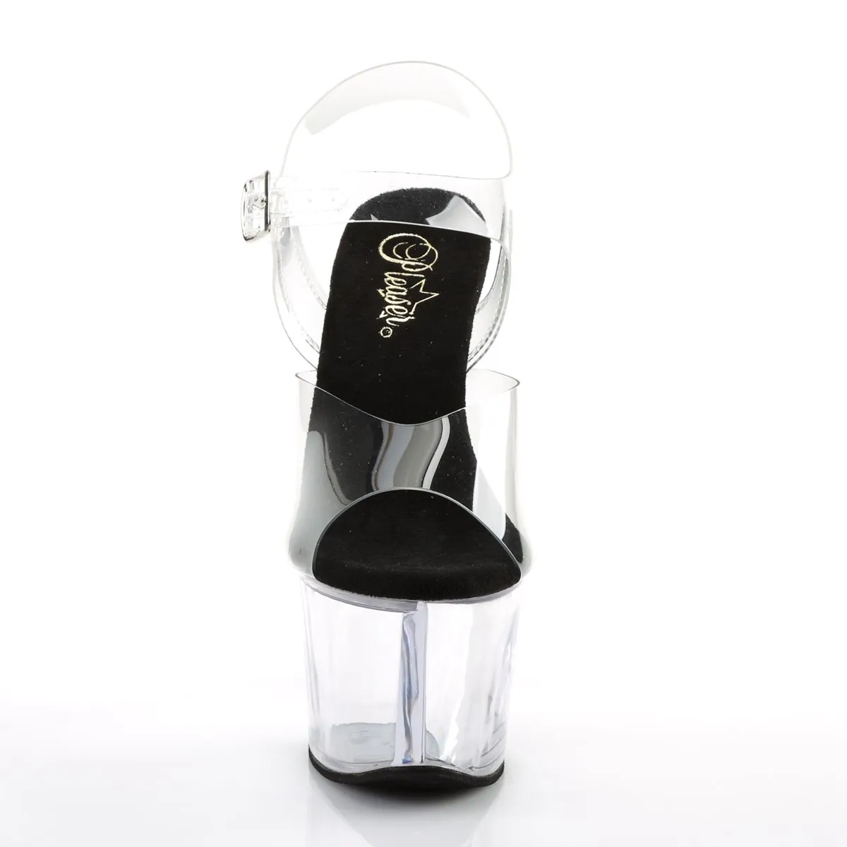 Pleaser Sky-308-Clear-Black-Clear-Size 10-Clearance sold by Shoe Freaks product image thumbnail 2
