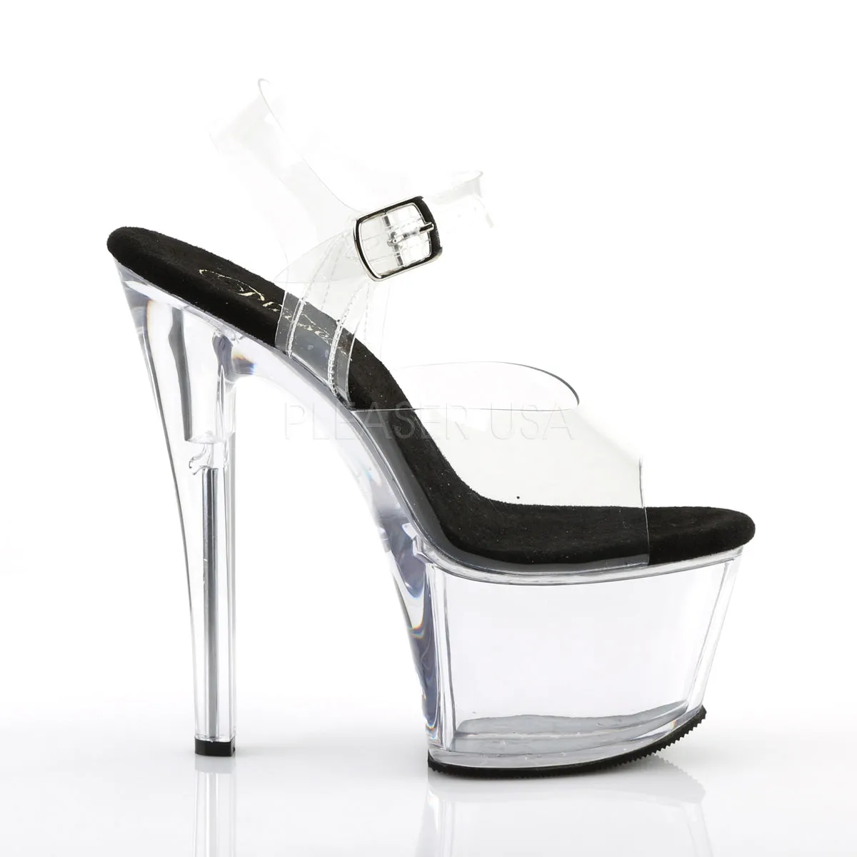 Pleaser Sky-308-Clear-Black-Clear-Size 10-Clearance sold by Shoe Freaks product image thumbnail 5