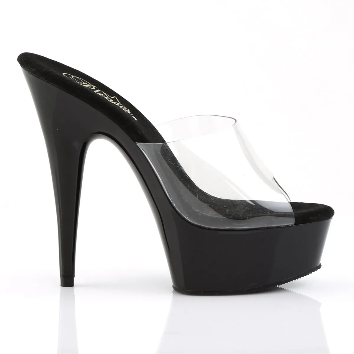 Pleaser Delight-601-Clear-Black-Size 8-Clearance sold by Shoe Freaks product image thumbnail 5