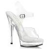 Fabulicious Sultry-608-Clear/Clear-Size 7-Clearance sold by Shoe Freaks