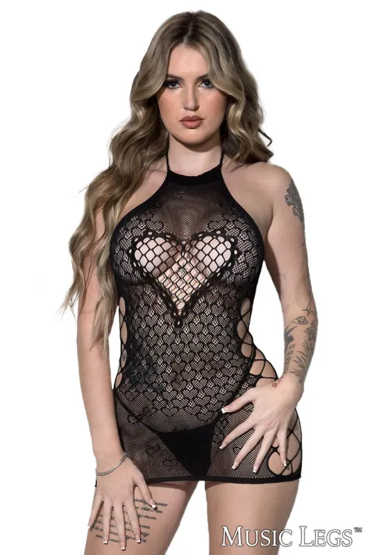 Heart Net Chemise sold by Shoe Freaks