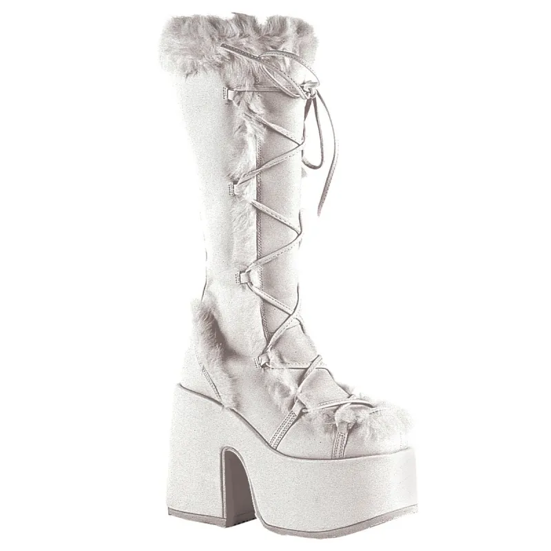Demonia Camel-311-White-Size 9-Clearance sold by Shoe Freaks