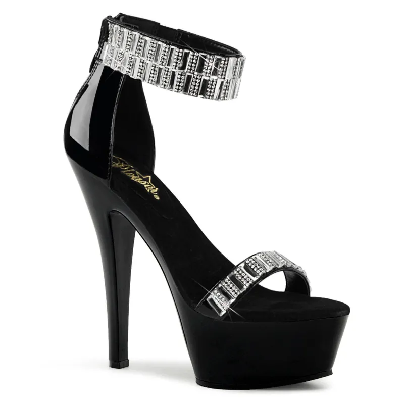 Pleaser Kiss-269RS-Black-Size 5-Clearance sold by Shoe Freaks