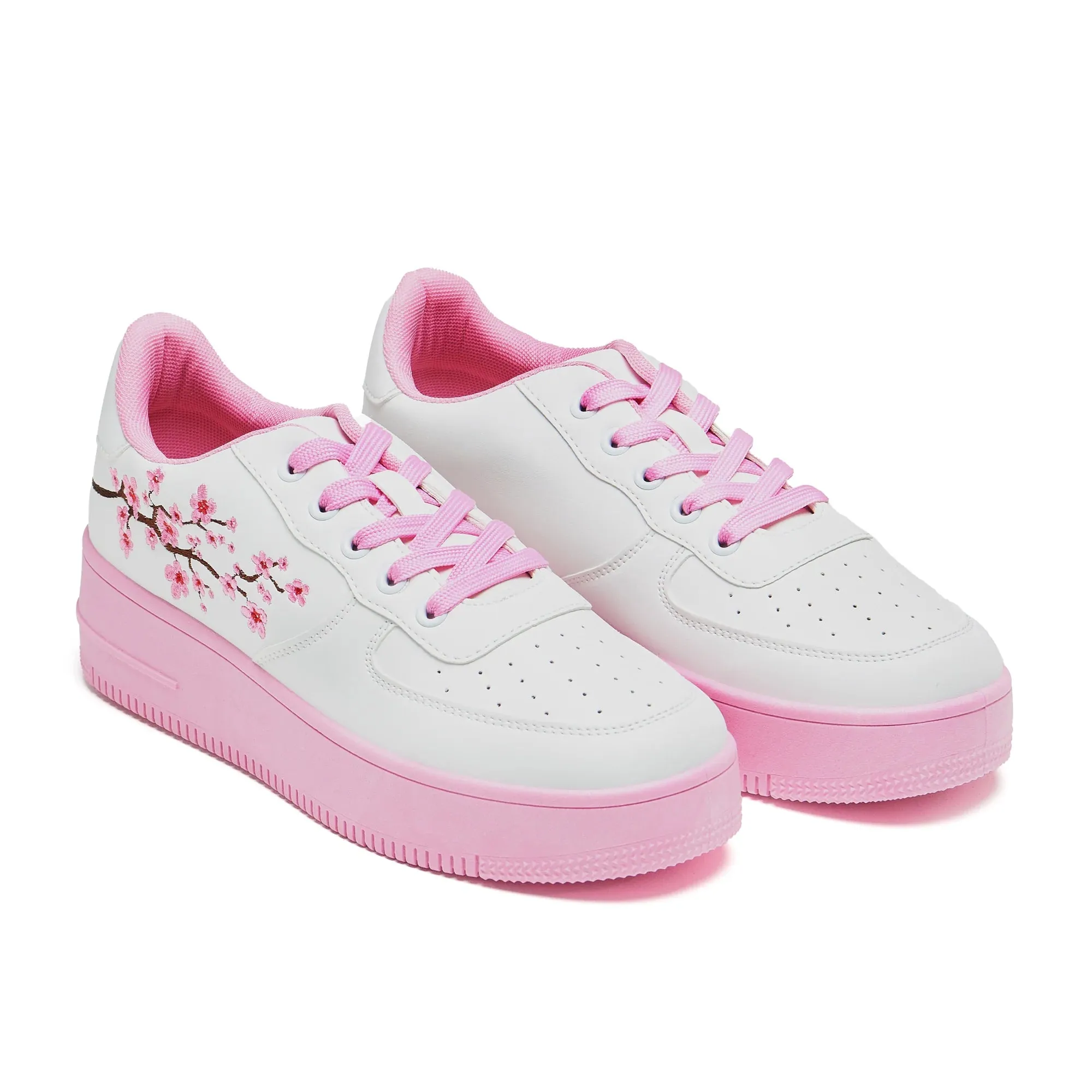Morning Sakura Platform Trainers - White sold by Shoe Freaks product image thumbnail 2