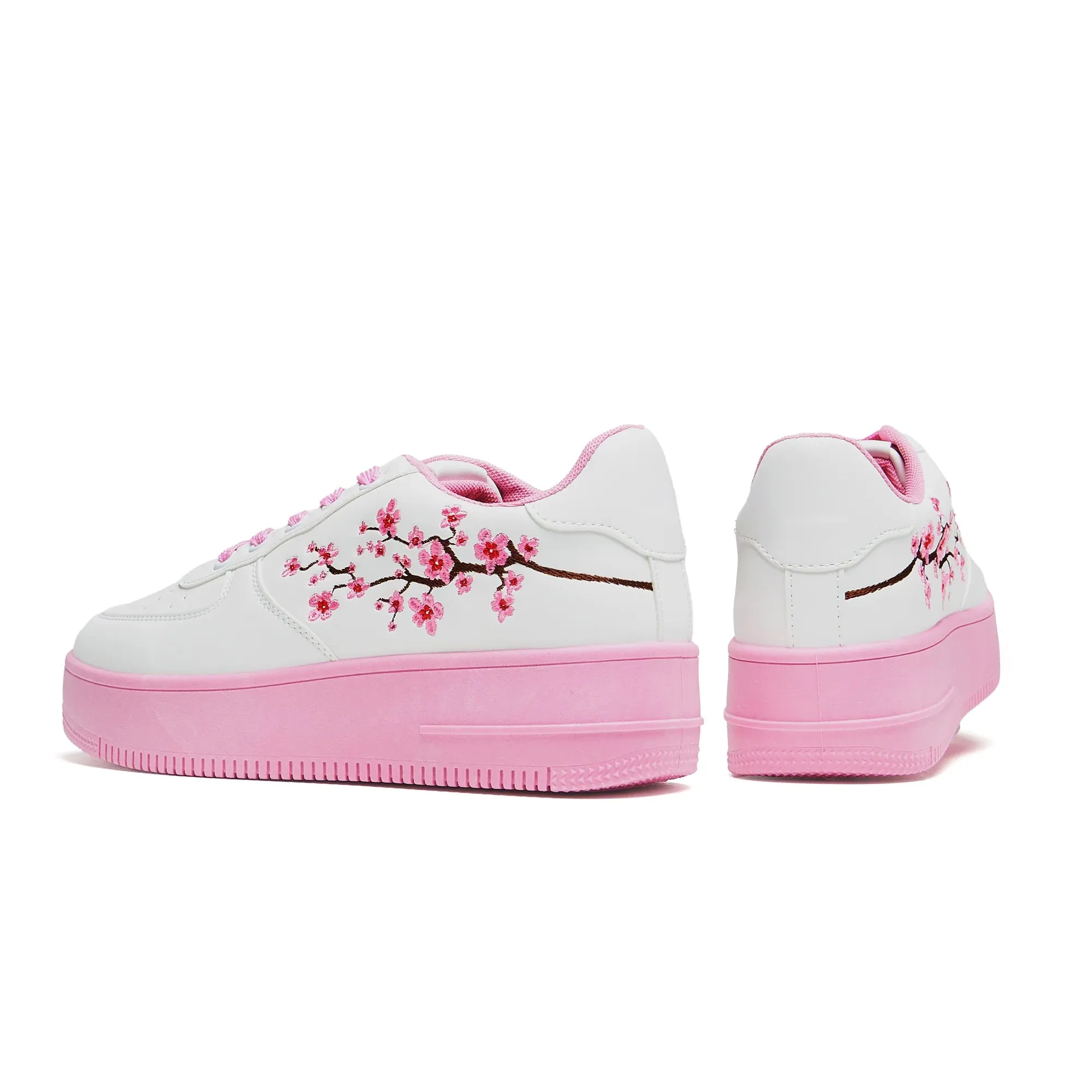 Morning Sakura Platform Trainers - White sold by Shoe Freaks product image thumbnail 4