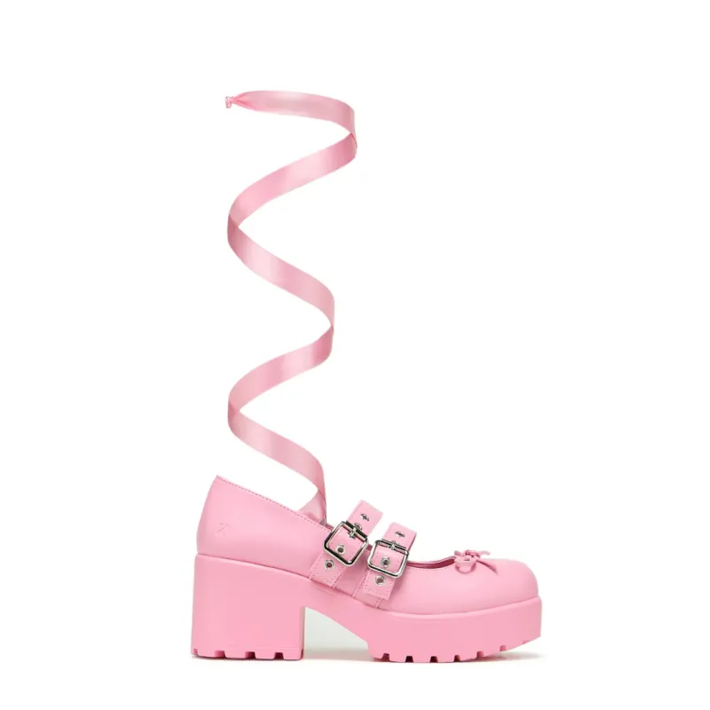 Miyako Lace Up Ballet Shoes - Pink sold by Shoe Freaks