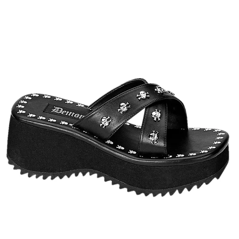 Demonia Flip-05-Black-Size 10-Clearance sold by Shoe Freaks