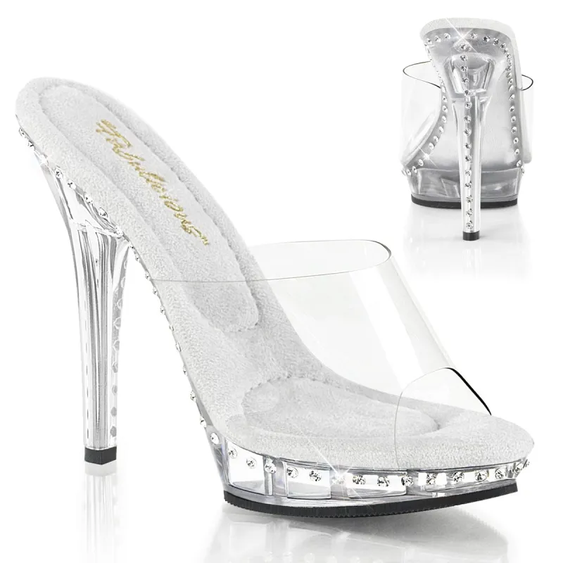 Fabulicious Lip-101LS-Clear-Size 7-Clearance sold by Shoe Freaks