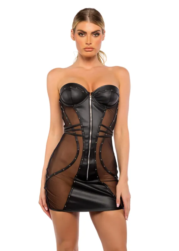 Lust & Leather Dress sold by Shoe Freaks