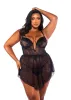 Belle Noir 3-Piece Garter Skirt Set sold by Shoe Freaks
