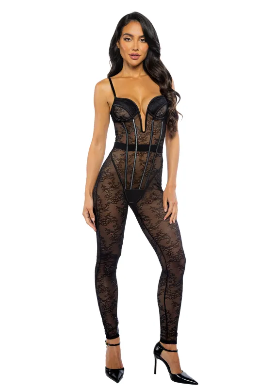 Belle Noir Catsuit sold by Shoe Freaks