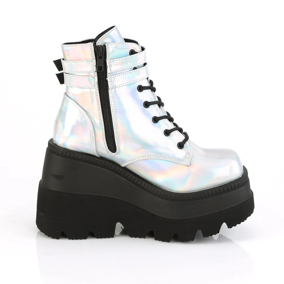 Demonia Shaker-52-Silver Hologram-Size 6-Clearance sold by Shoe Freaks product image thumbnail 5