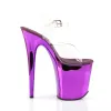Pleaser Flamingo-808-Clear-Purple-Size 8-Clearance sold by Shoe Freaks