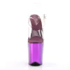 Pleaser Flamingo-808-Clear-Purple-Size 8-Clearance sold by Shoe Freaks