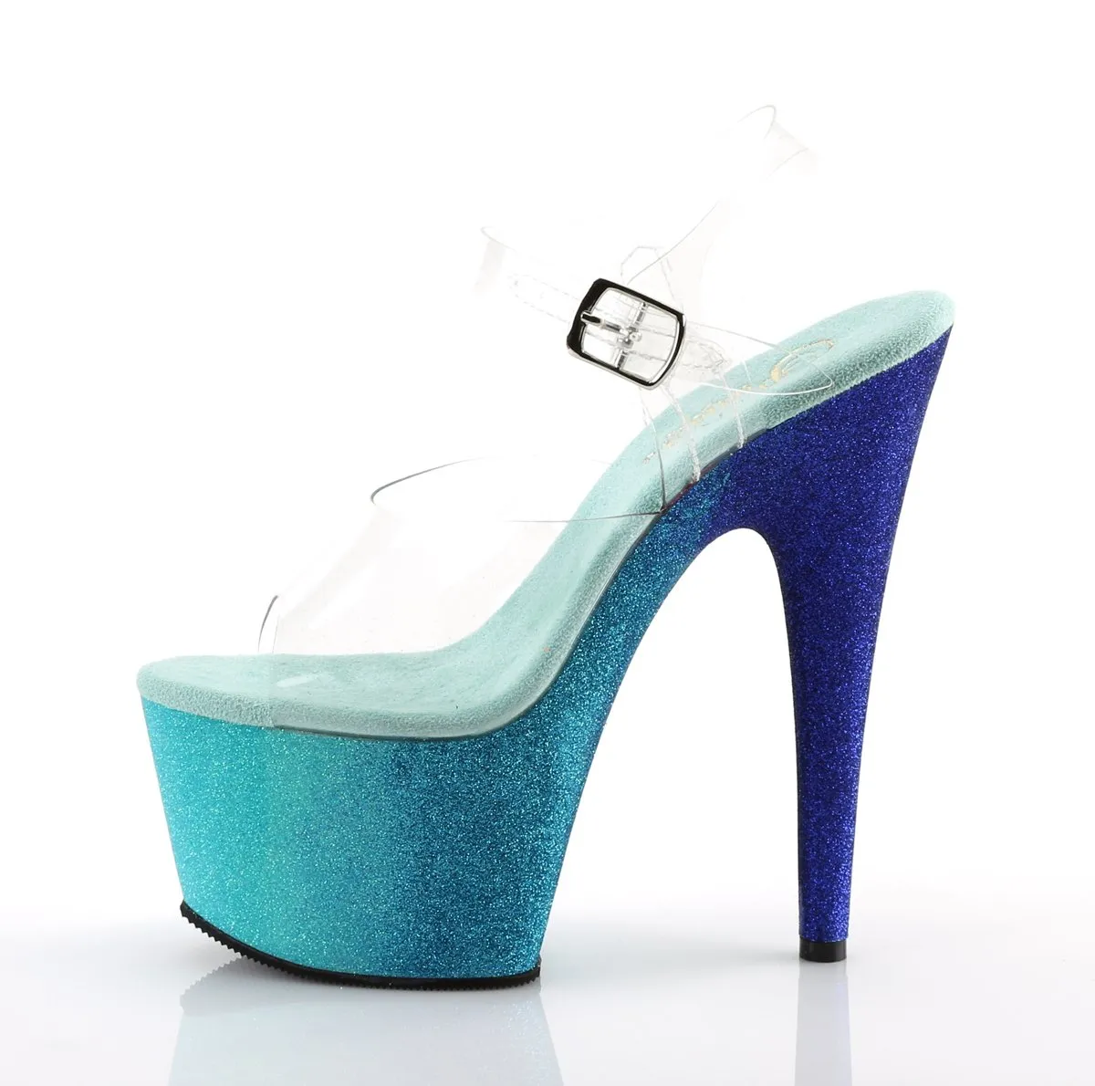 Pleaser Adore-708OMBRE-Clear-Aqua-Size 8-Clearance sold by Shoe Freaks product image thumbnail 3