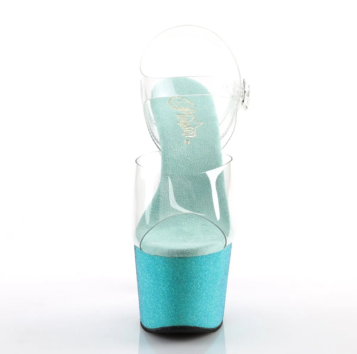 Pleaser Adore-708OMBRE-Clear-Aqua-Size 8-Clearance sold by Shoe Freaks product image thumbnail 2