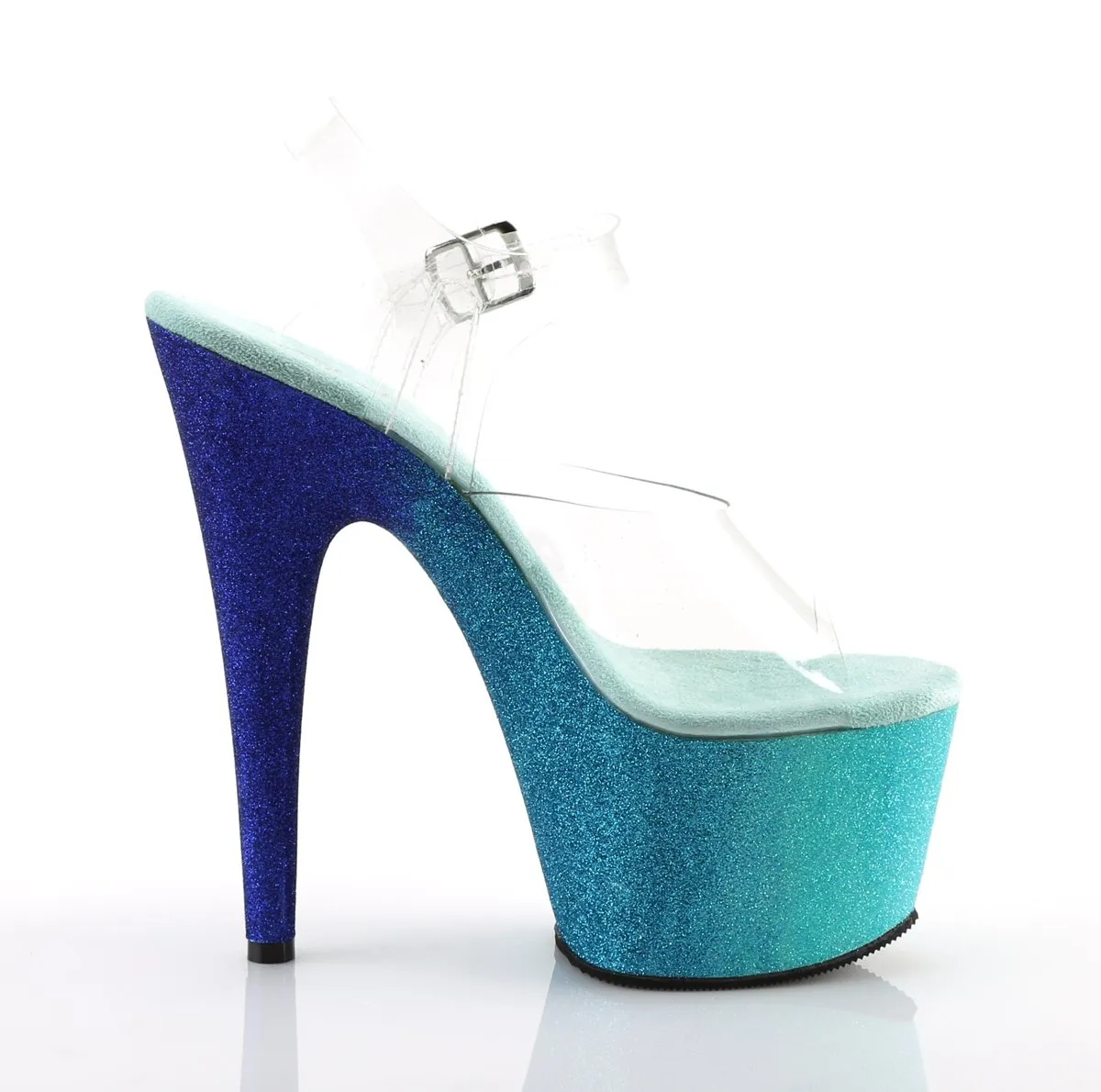 Pleaser Adore-708OMBRE-Clear-Aqua-Size 8-Clearance sold by Shoe Freaks product image thumbnail 5