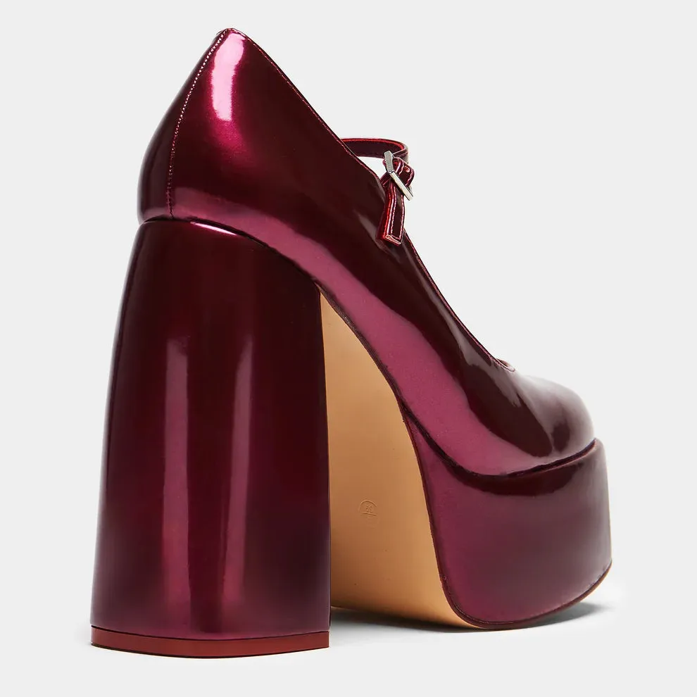 Sweet Attitude Platform Heels - Magenta Gleam-Size 7-Clearance sold by Shoe Freaks product image thumbnail 5