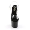 Pleaser Adore-708-Clear-Black-Size 11-Clearance sold by Shoe Freaks