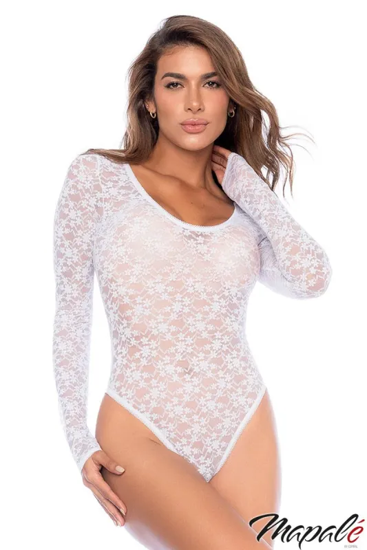 Floral Lace Teddy sold by Shoe Freaks