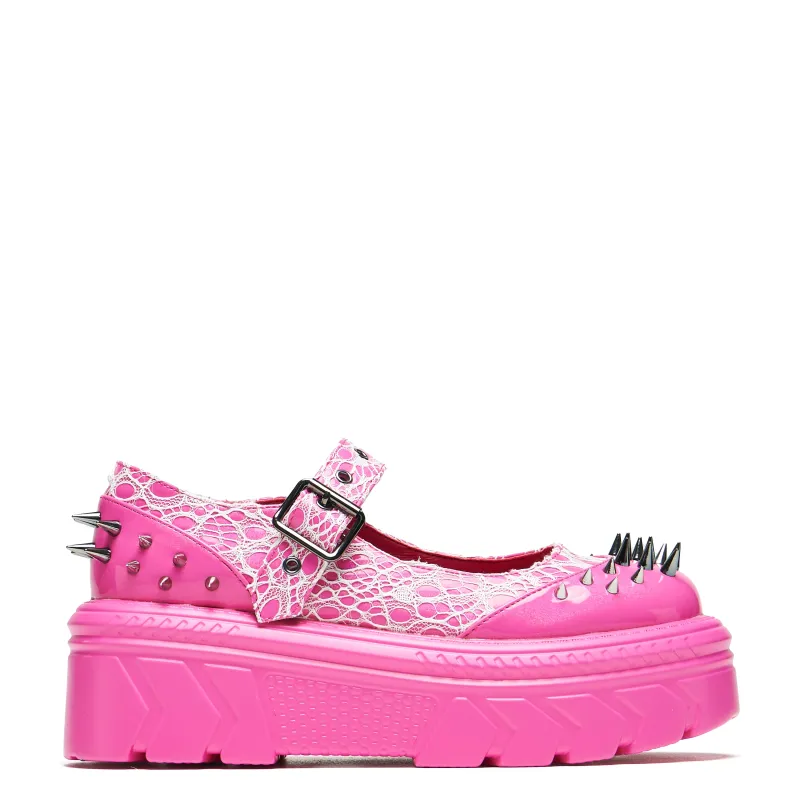 Candyfloss Demon Spiked Stomper Mary Janes sold by Shoe Freaks