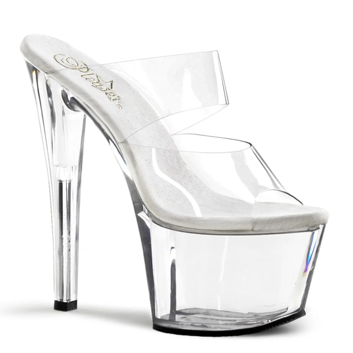 Pleaser Sky-302-Clear-Size 10-Clearance sold by Shoe Freaks