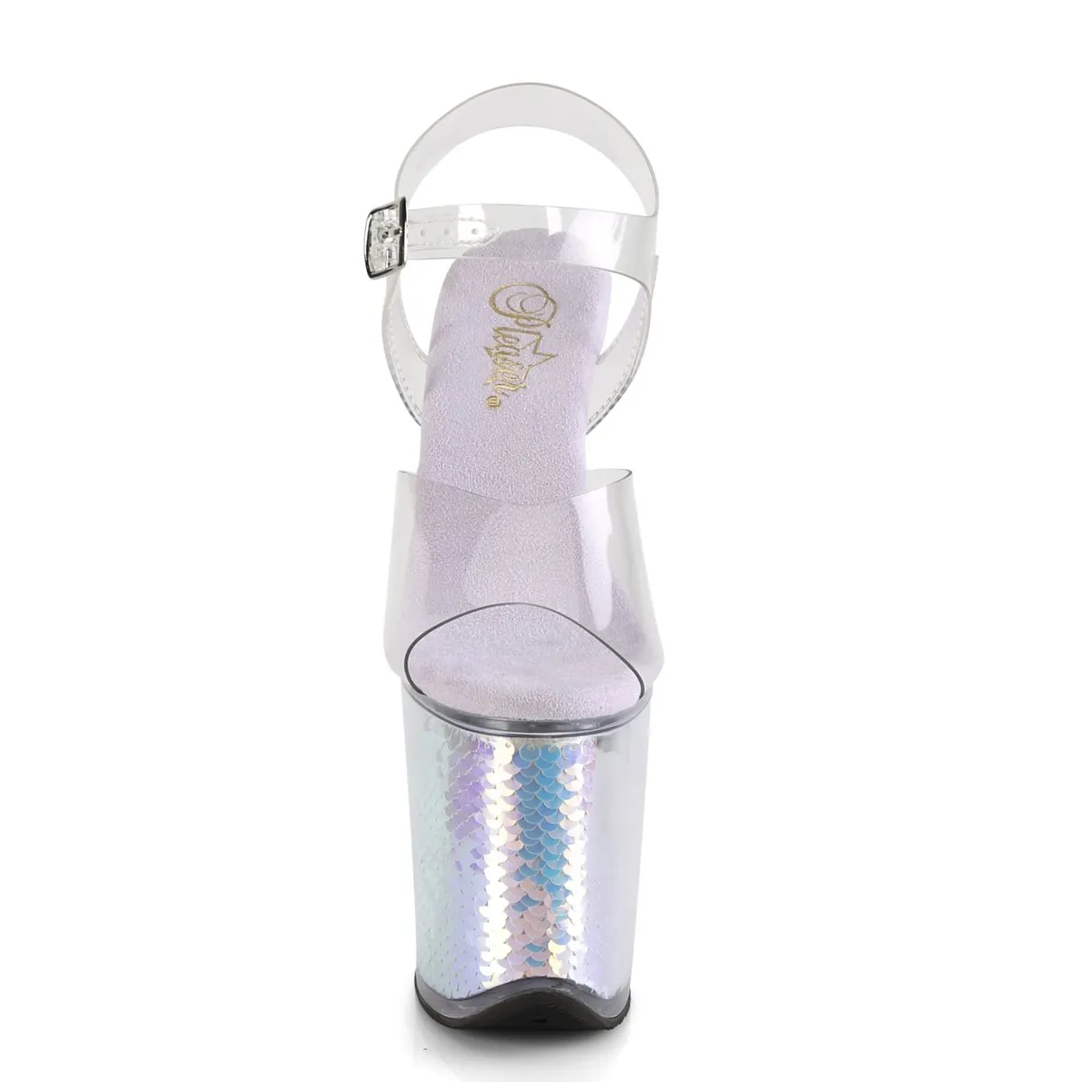 Pleaser Flamingo-808MC-Clear-Holographic-Size 6-Clearance sold by Shoe Freaks product image thumbnail 2