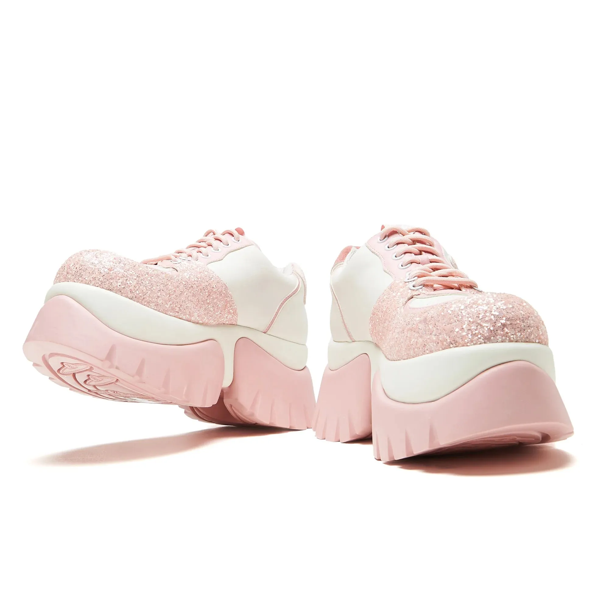 Bear Blushes Chunky Glitter Trainers - Pink sold by Shoe Freaks product image thumbnail 4