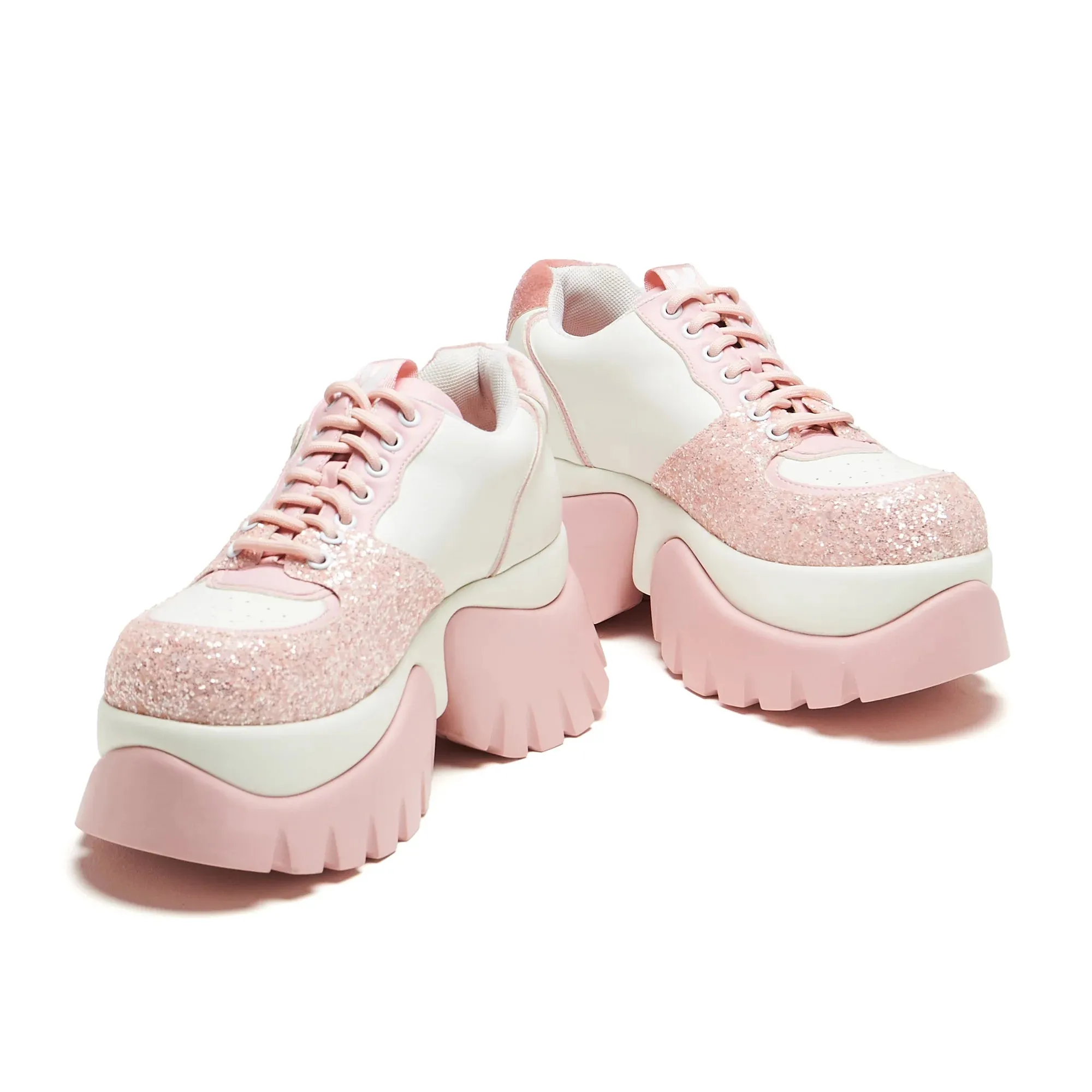 Bear Blushes Chunky Glitter Trainers - Pink sold by Shoe Freaks product image thumbnail 3