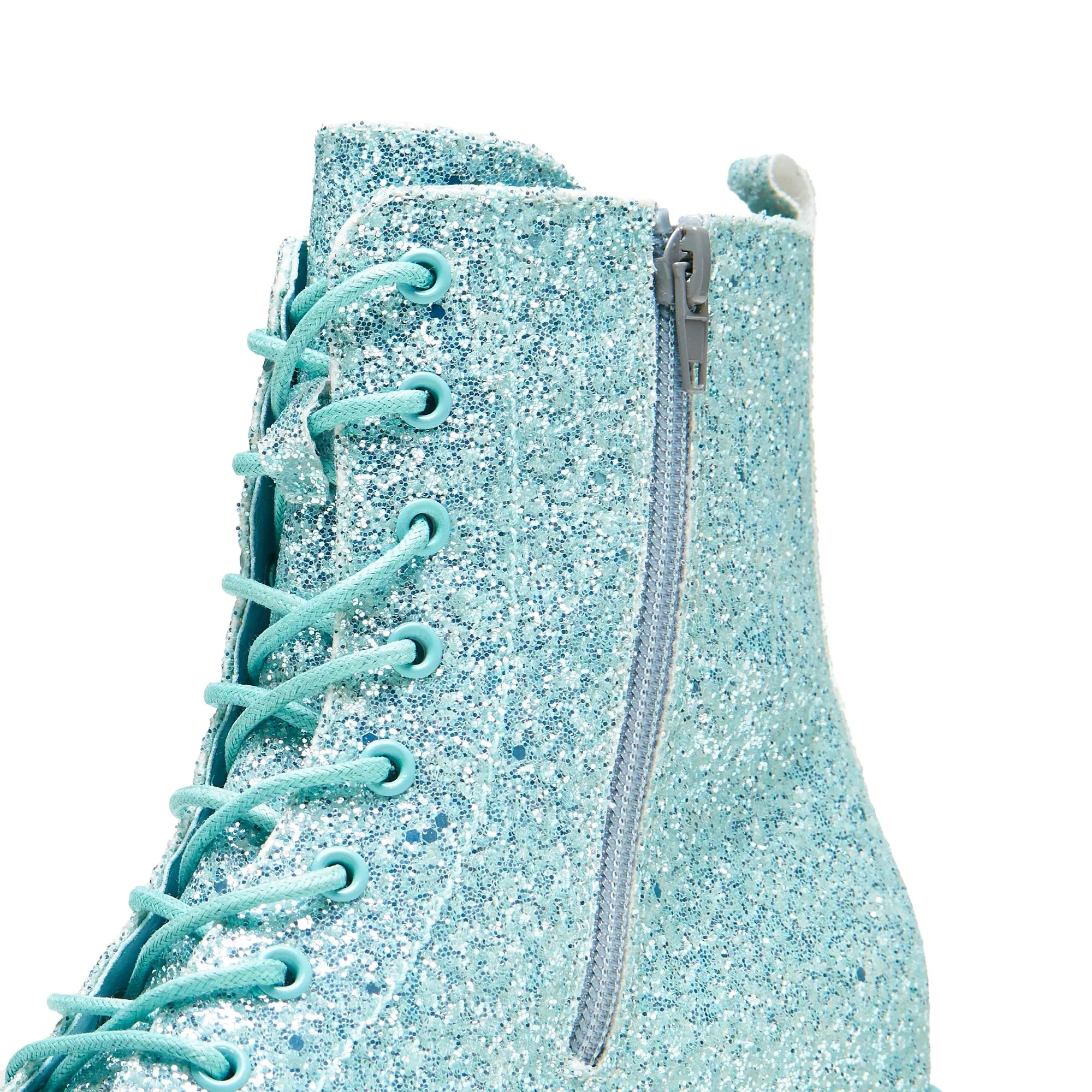 Wizard’s Spell Platform Glitter Boots - Aqua sold by Shoe Freaks product image thumbnail 3