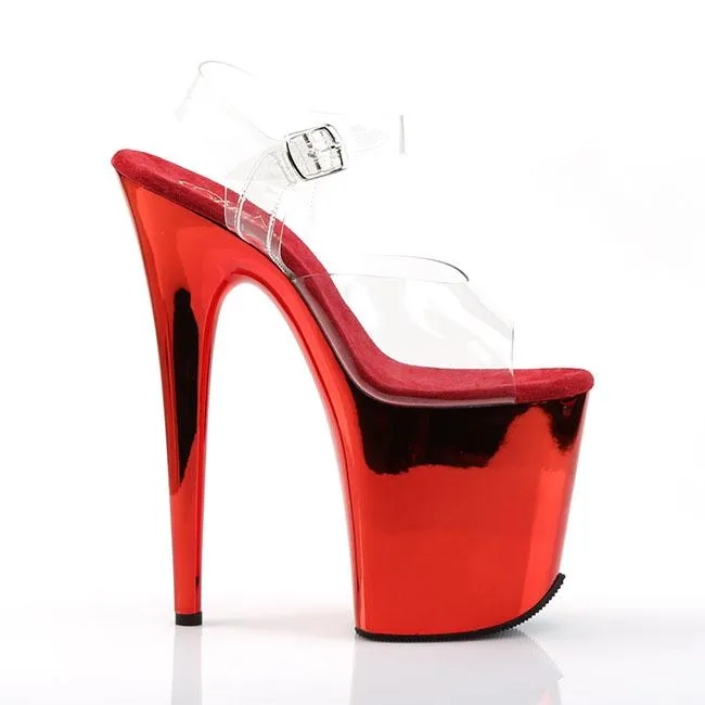 Pleaser Flamingo-808-Clear-Red-Size 9-Clearance sold by Shoe Freaks product image thumbnail 5