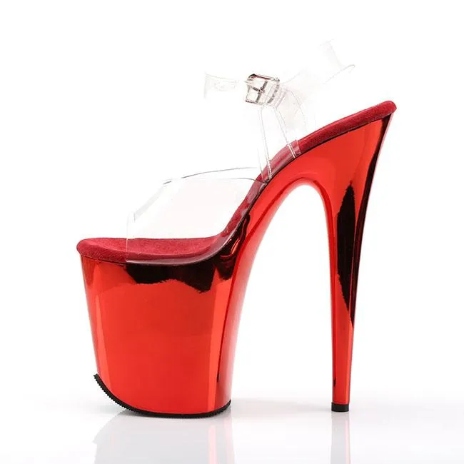 Pleaser Flamingo-808-Clear-Red-Size 9-Clearance sold by Shoe Freaks product image thumbnail 3