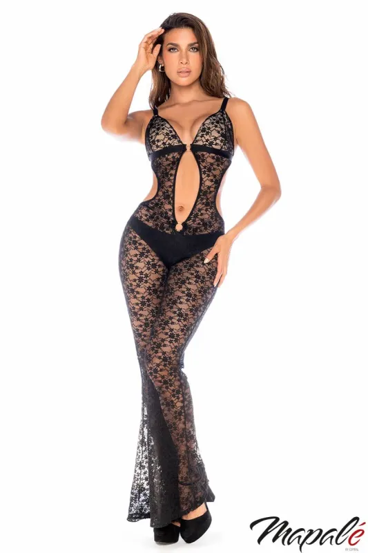 Sheer Lace Jumpsuit sold by Shoe Freaks