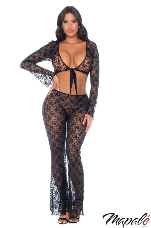 Sheer Lace 2Pc. Set sold by Shoe Freaks