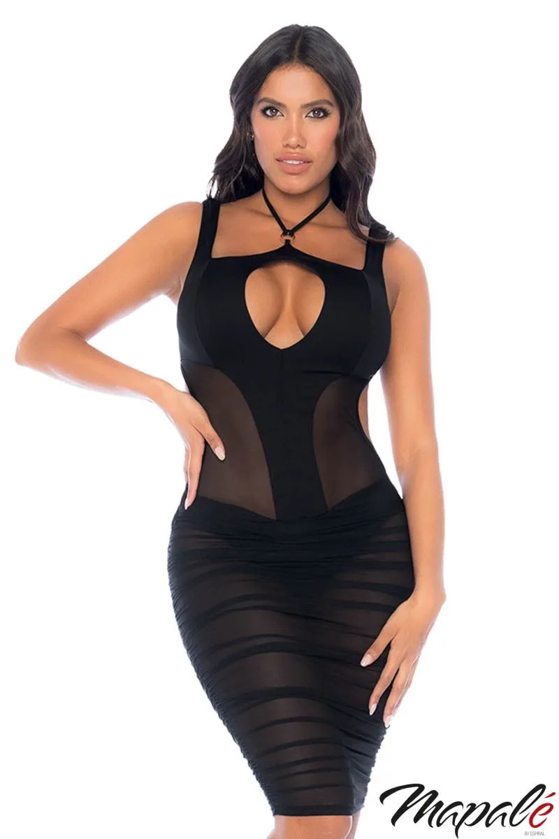 Sheer Midi Dress sold by Shoe Freaks