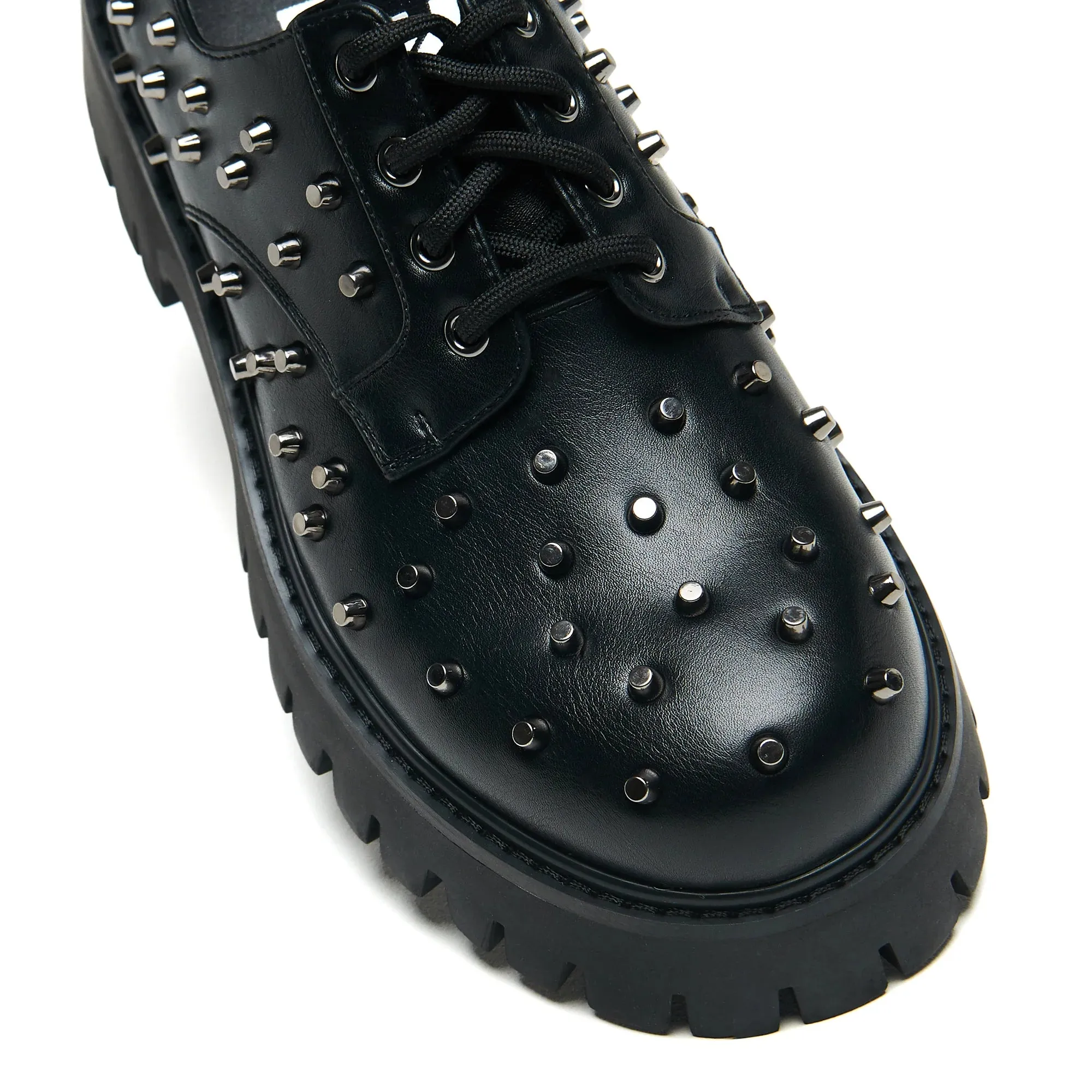 Penitent Men's Studded Shoes - Black sold by Shoe Freaks product image thumbnail 4