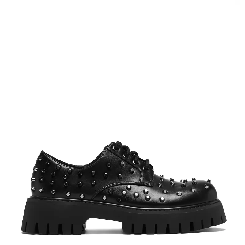 Penitent Studded Shoes - Black sold by Shoe Freaks