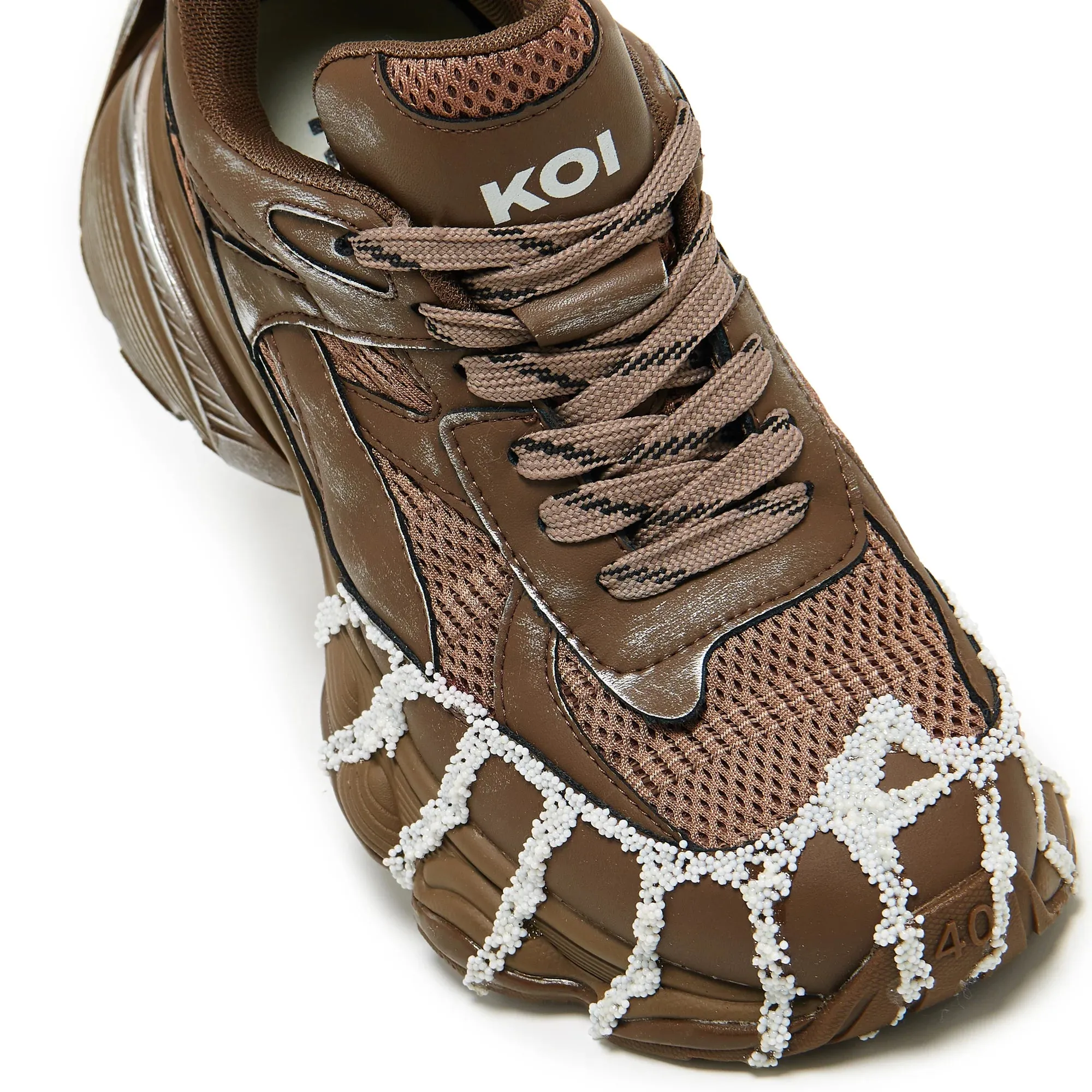 Forest Lines Mega Chunky Trainers- Brown sold by Shoe Freaks product image thumbnail 2