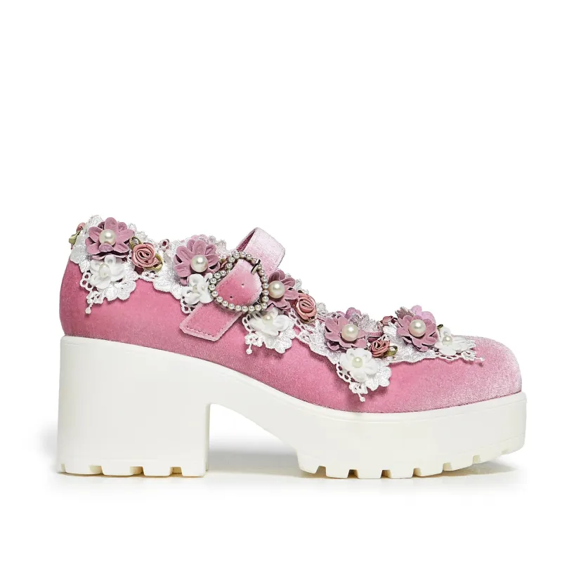 Tira Pink Mary Janes ‘Fairy Powder Edition’ sold by Shoe Freaks