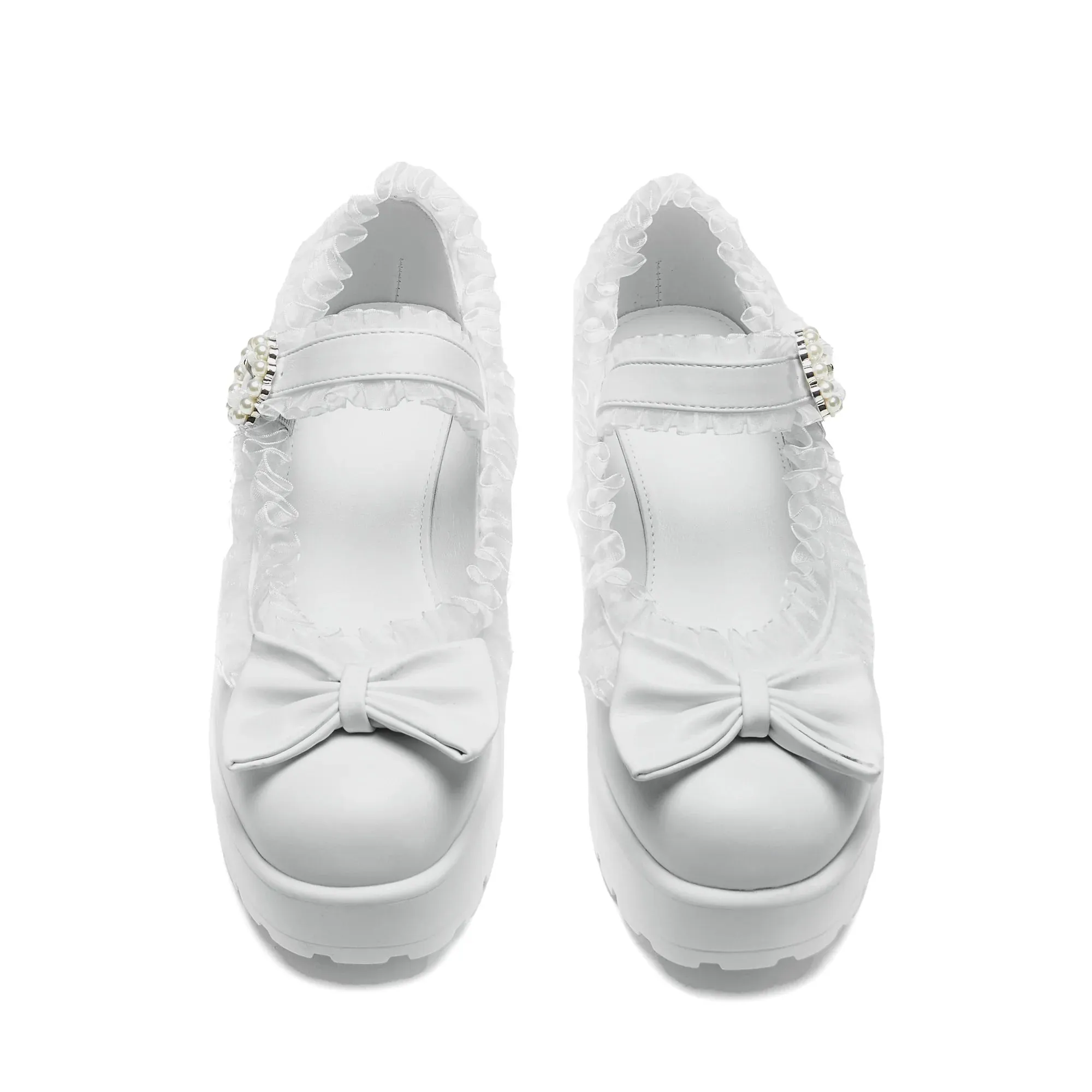 Tira Ruffle Mary Janes ‘ Porcelain Delights Edition’-Size 8-Clearance sold by Shoe Freaks product image thumbnail 3