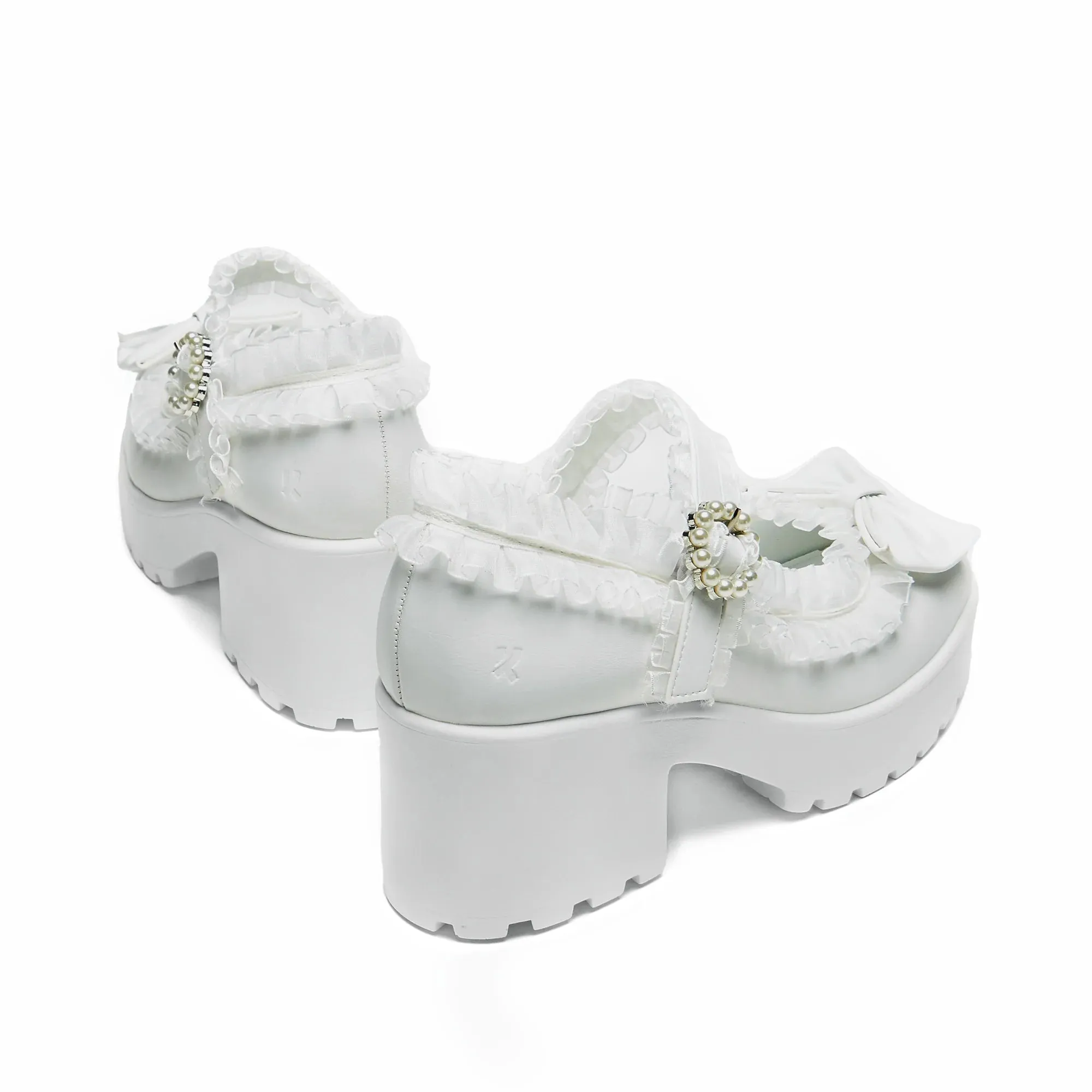 Tira Ruffle Mary Janes ‘ Porcelain Delights Edition’-Size 8-Clearance sold by Shoe Freaks product image thumbnail 4