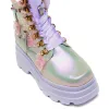 Nature's Flurry Trident Platform Boots - Purple sold by Shoe Freaks