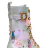 Nature's Flurry Trident Platform Boots - Purple sold by Shoe Freaks