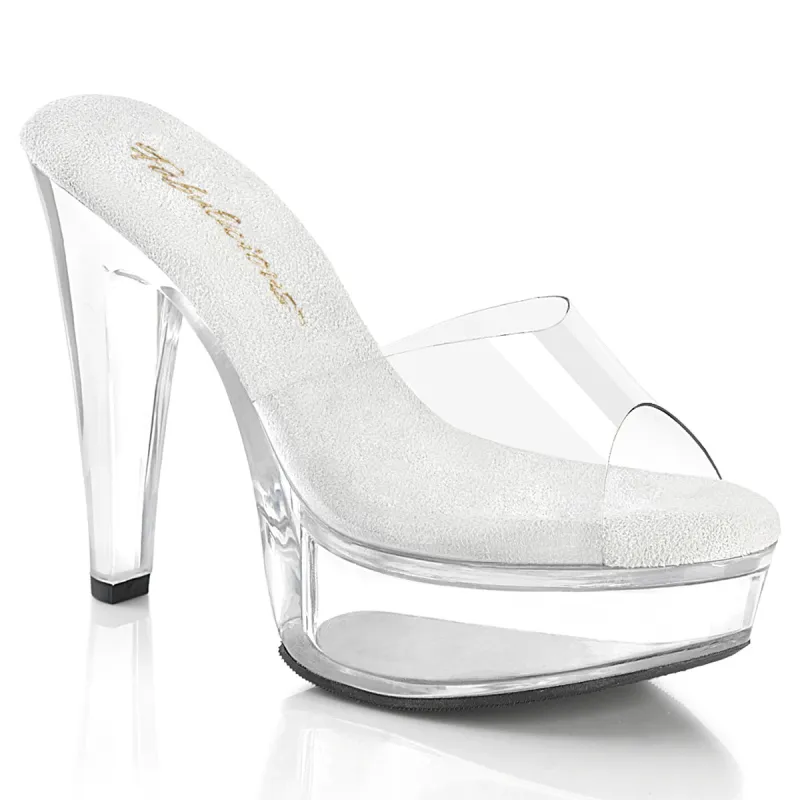 Fabulicious Martini-501-Clear/Clear-Size 8-Clearance sold by Shoe Freaks
