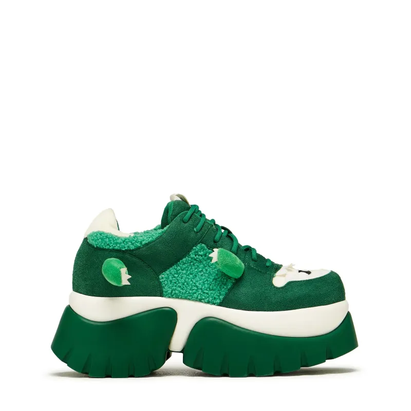 Beanzilla Platform Trainers - Green sold by Shoe Freaks